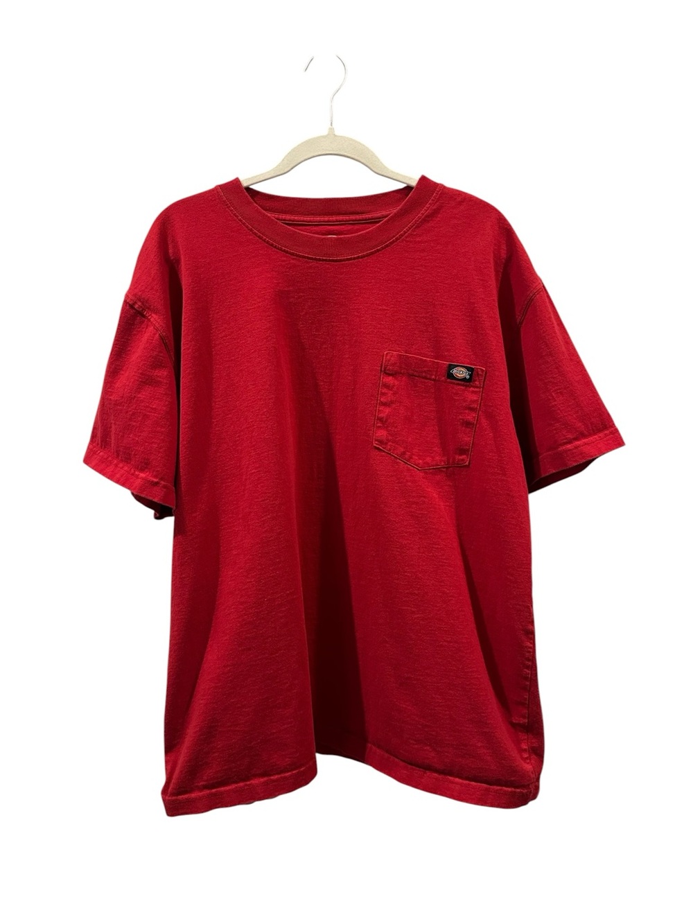 Dickies Red Short Sleeve Pocket Crew Tee XL